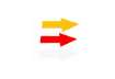 Immagine di Sticker pavimenti a Freccia - 20x5 cm - Tarifold rosso conf. 10 pz  - B197403