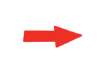 Immagine di Sticker pavimenti a Freccia - 20x5 cm - Tarifold rosso conf. 10 pz  - B197403