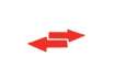 Immagine di Sticker pavimenti a Freccia - 20x5 cm - Tarifold rosso conf. 10 pz  - B197403