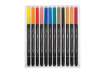 Immagine di Pennarello punta fine AQUA BRUSH DUO colori assortiti Lyra confezione appendibile 24 pezzi - L652124