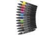 Immagine di Pennarelli Winsor&Newton Promarker Brush doppia punta scalpello-pennello - conf. 12 colori vivaci +