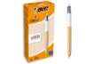 Immagine di Penna a sfera a scatto BIC 4 Colours 1 mm - fusto Wood Effect 508964