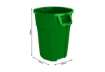 Immagine di Pattumiera Titan 120 lt Rotho verde  F600091