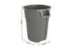 Immagine di Pattumiera Titan 120 lt Rotho grigio  F600092