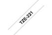 Immagine di Nastro laminato per etichettarice - nero/bianco Brother 9 mm x 8 mt TZe-221
