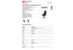 Immagine di Seduta semi-direzionale nera in rete e pelle con braccioli Office Products Corfu - 23023331-05