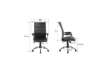 Immagine di Seduta semi-direzionale nera ecopelle con braccioli Office Products Ibiza 23023381-05
