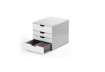 Immagine di Cassettiera Durable Varicolor® con serratura grigia 280x292x356 mm MIX 4 SAFE - 7626-27