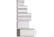 Immagine di Portaetichette adesivo Ies B1 - 16 x 63 mm - grigio - Sei Rota - conf. 10 pezzi