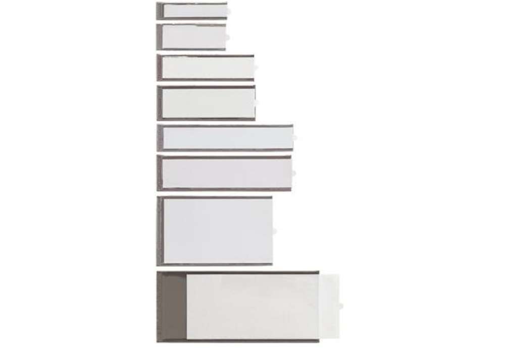 Immagine di Portaetichette adesivo Ies B4 - 65 x 100 mm - grigio - Sei Rota - conf. 4 pezzi