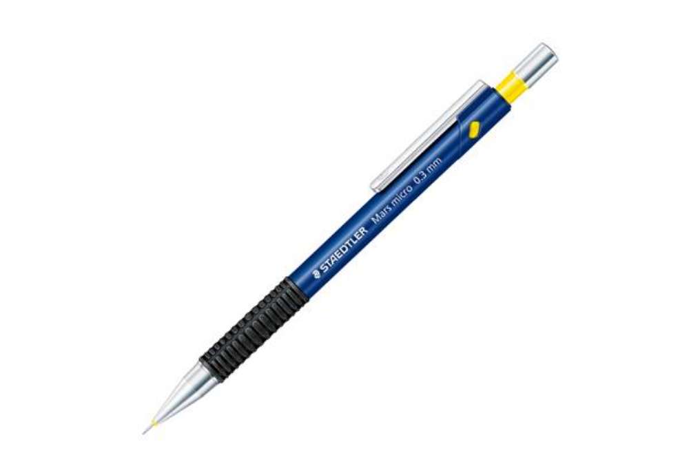 Immagine di Portamine Mars Micro 775 - mina 0,3 mm - fusto blu/nero - Staedtler