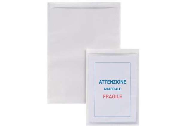 Immagine di Buste autoadesive Iesti Strip - PVC - A5 - trasparente - Sei Rota - conf. 5 pezzi