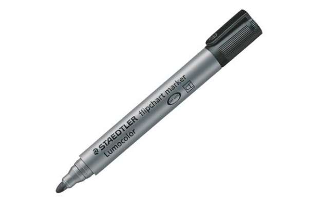 Immagine di Marcatore Lumocolor Flipchart 356 - a base d'acqua - punta tonda 2 mm - nero - Staedtler