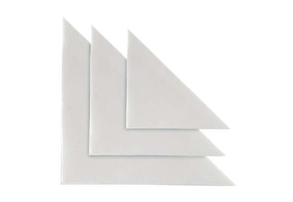 Immagine di Busta autoadesiva TR 17 - triangolare - PVC - 17 x 17 cm - trasparente - Sei Rota - conf. 10 pezzi