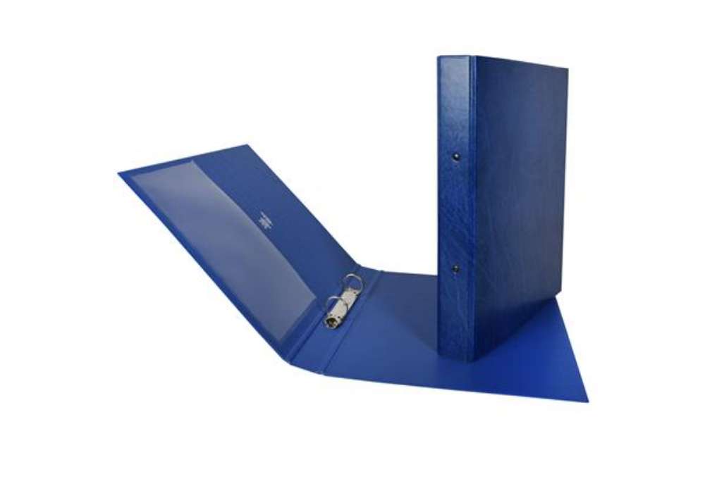 Immagine di Raccoglitore Stelvio - 22 x 30 cm - 2 anelli a R 25 mm - dorso 3 cm - blu - Sei Rota