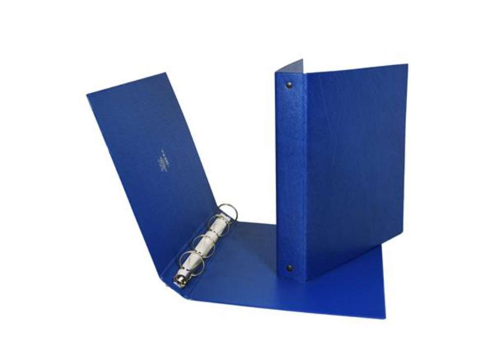 Immagine di Raccoglitore Stelvio - A5 - 4 anelli a R 25 mm - dorso 3 cm - blu - Sei Rota
