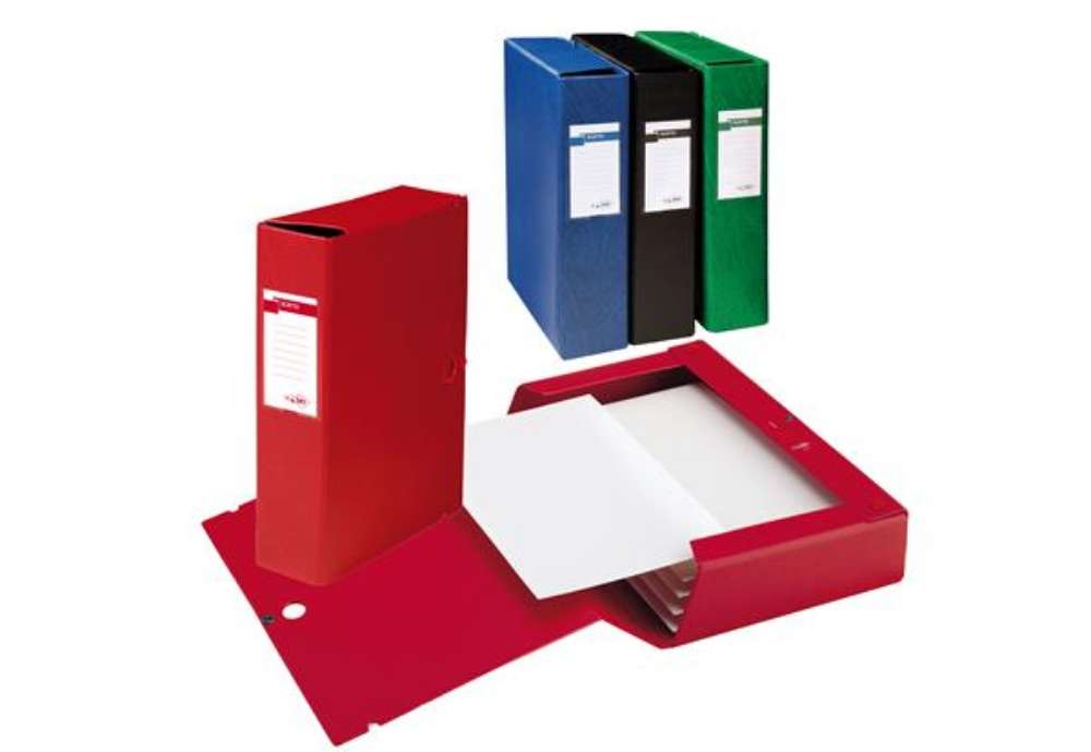 Immagine di Scatola archivio Scatto - dorso 6 cm - 25 x 35 cm - verde - Sei Rota