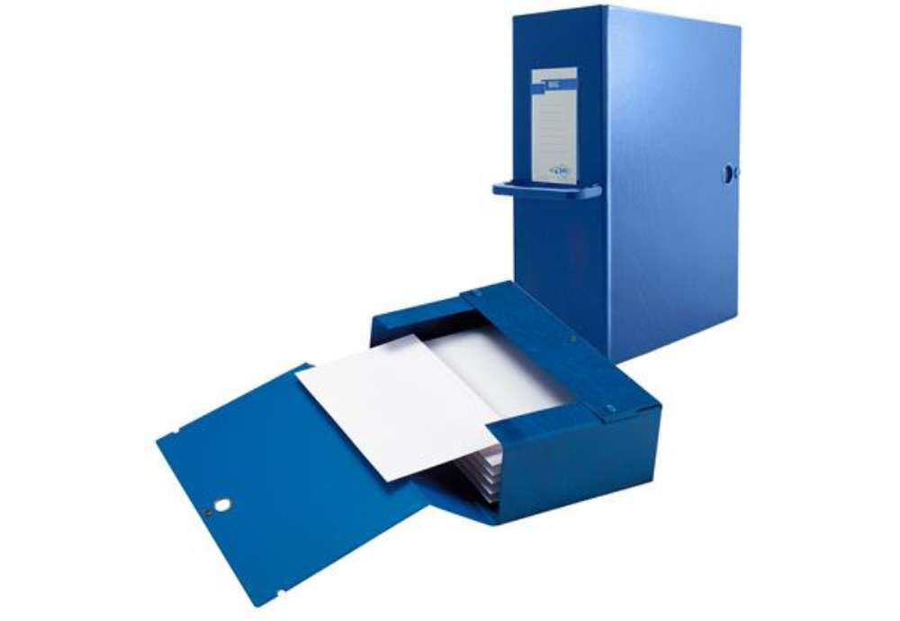 Immagine di Scatola archivio Big 120- con maniglia - dorso 12 cm - 25 x 35 cm - blu - Sei Rota