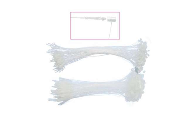 Immagine di Fili manuali di sicurezza - 22,5 cm - trasparente - Lebez - conf. 1000 pezzi