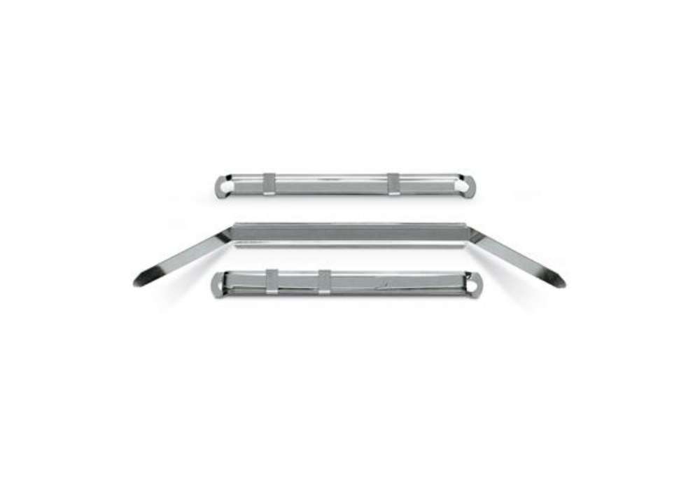 Immagine di Pressini fermafogli - metallo - 12 x 80 mm - Lebez - conf. 50 pezzi