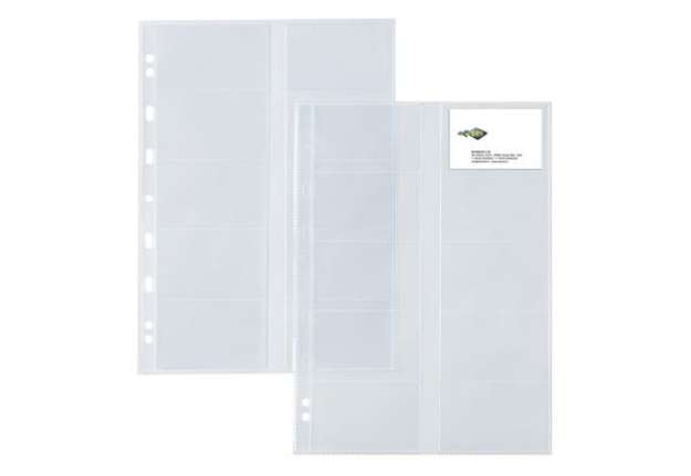 Immagine di Buste forate Atla Card - porta biglietti da visita - 20 spazi - PPL - 21 x 29,7 cm - trasparente - S