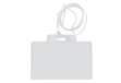 Immagine di Portanome Pass 3EC - con cordoncino trasparente - 9,5 x 6 cm - PVC - Sei Rota - conf. 100 pezzi