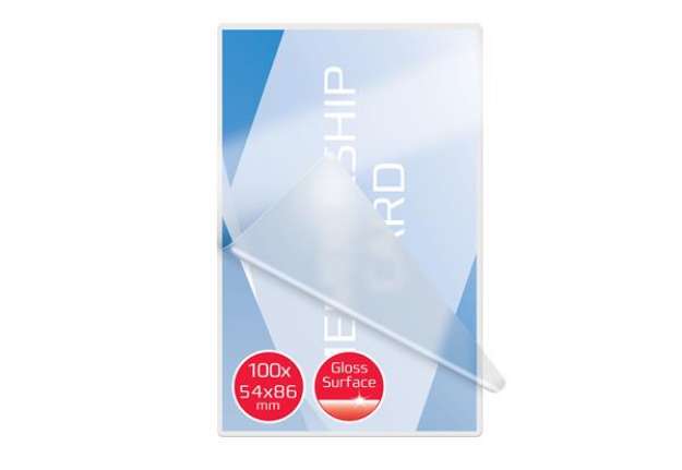 Immagine di Pouches per plastificazione - credit card - 54 x 86 mm - 2 x 250 micron - GBC - conf. 100 pezzi