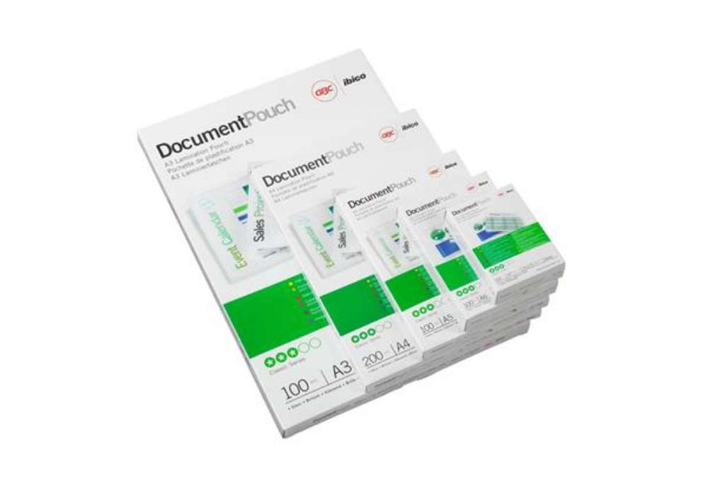 Immagine di Pouches - government card - 65 x 95mm - 2 x 250 micron - GBC - conf. 100 pezzi