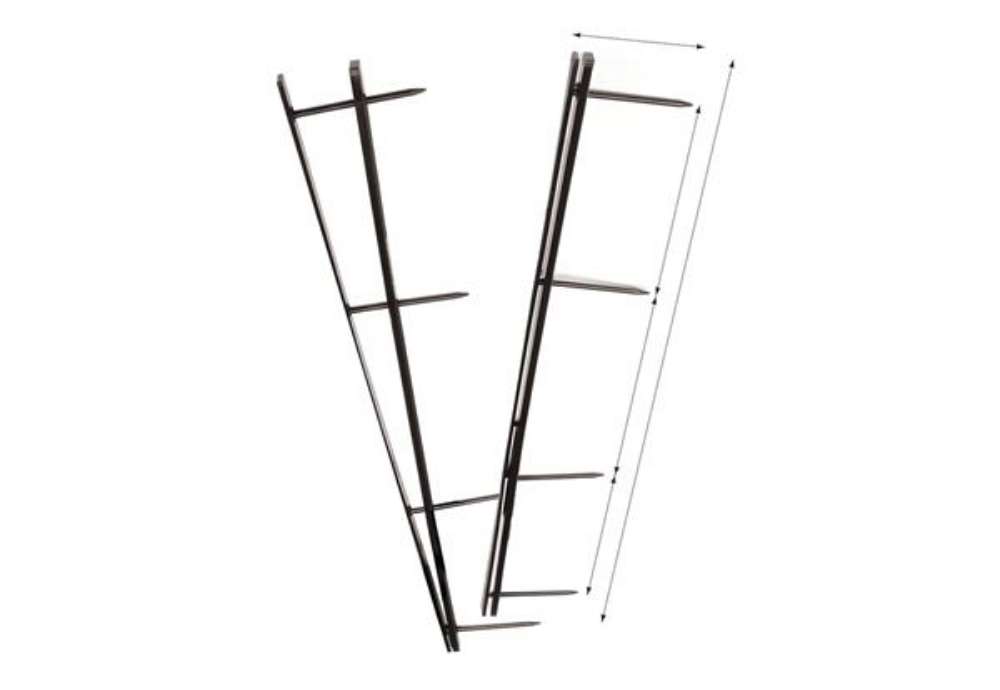 Immagine di Pettini Velobind - 4 denti - 45 mm - bianco - GBC - conf. 25 pezzi