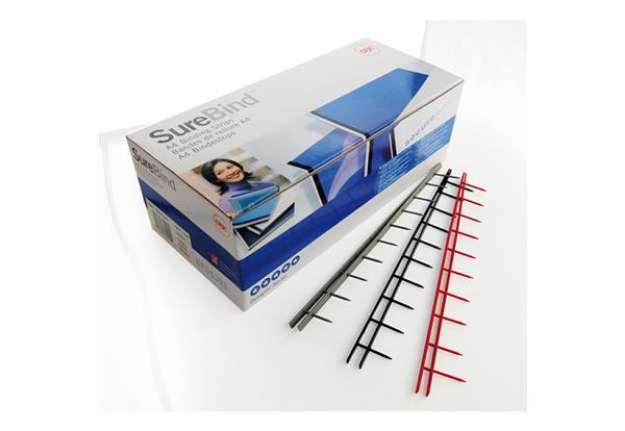 Immagine di Pettini Surebind - 10 denti - 25 mm - bianco - GBC - conf. 100 pezzi