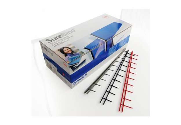 Immagine di Pettini Surebind - 10 denti - 50 mm - nero - GBC - conf. 100 pezzi
