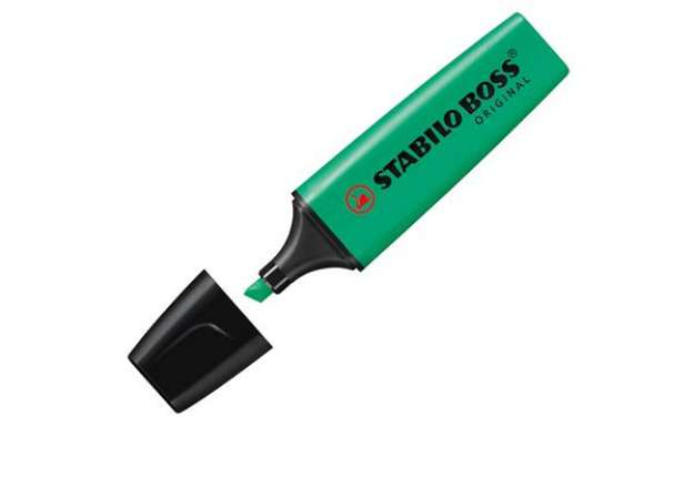 Immagine di Evidenziatore Stabilo Boss Original - punta a scalpello - tratto 2 - 5 mm - turchese 51 - Stabilo