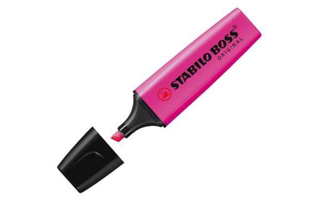 Immagine di Evidenziatore Stabilo Boss Original - punta a scalpello - tratto 2 - 5 mm - lilla 58 - Stabilo