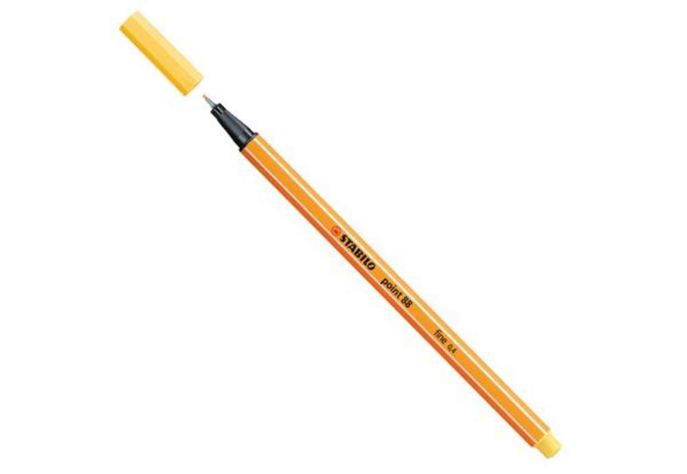 Immagine di Fineliner Point 88 - tratto 0,4 mm - giallo 44 - Stabilo