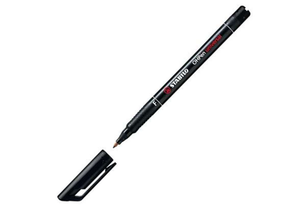 Immagine di Pennarello OHPen universal permanente 842  - punta fine 0,7 mm - nero - Stabilo