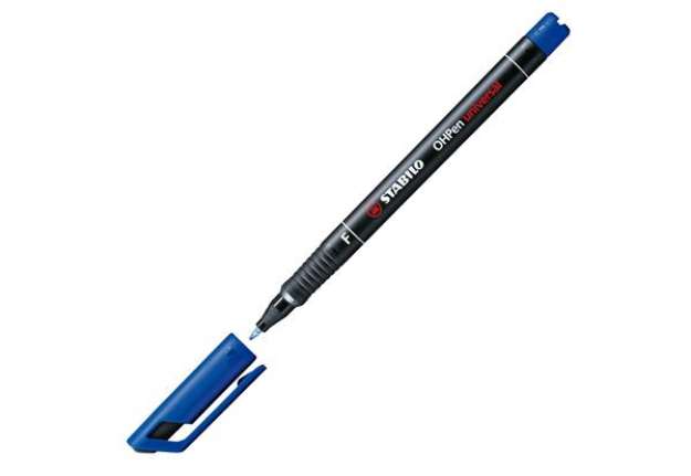 Immagine di Pennarello OHPen universal permanente 842  - punta fine 0,7 mm - blu - Stabilo