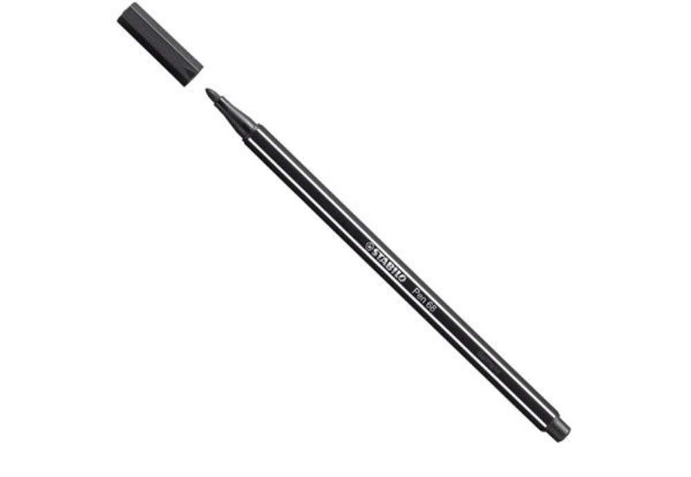 Immagine di Pennarello Pen 68 - nero 46 - Stabilo