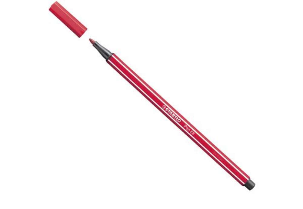 Immagine di Pennarello Pen 68 - rosso scuro 50 - Stabilo