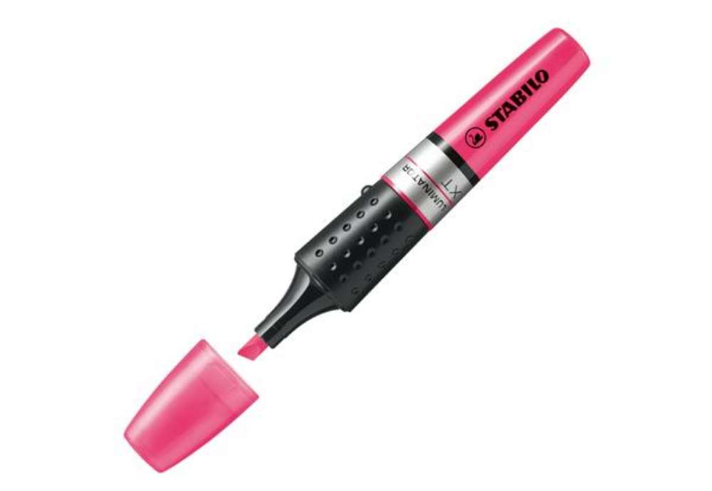 Immagine di Evidenziatore Stabilo Luminator - punta a scalpello - tratto da 2 - 5 mm - rosa - Stabilo