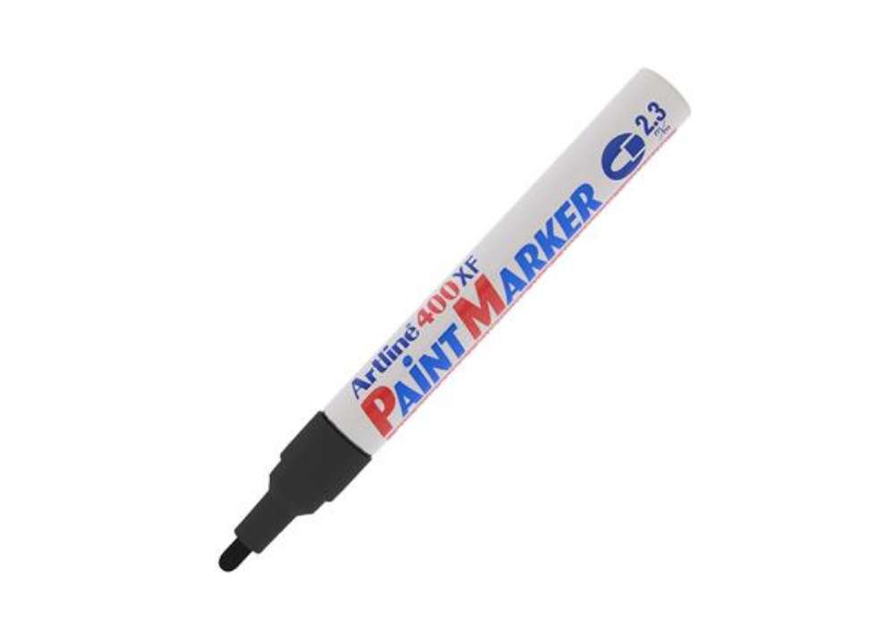 Immagine di Marcatore permanente A 400 - a vernice - punta tonda - 2,3 mm - nero - Artline