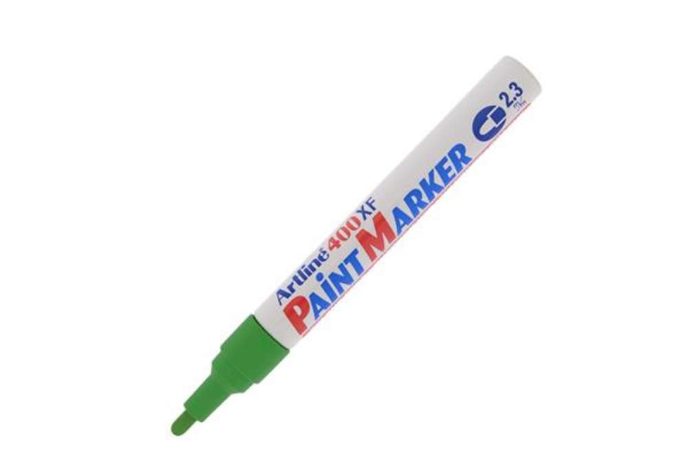 Immagine di Marcatore permanente A 400 - a vernice - punta tonda - 2,3 mm - verde - Artline