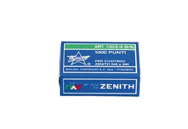 Immagine di Punti 130/Z6 - 6/6 - acciaio zincato - metallo - Zenith - conf. 1000 punti