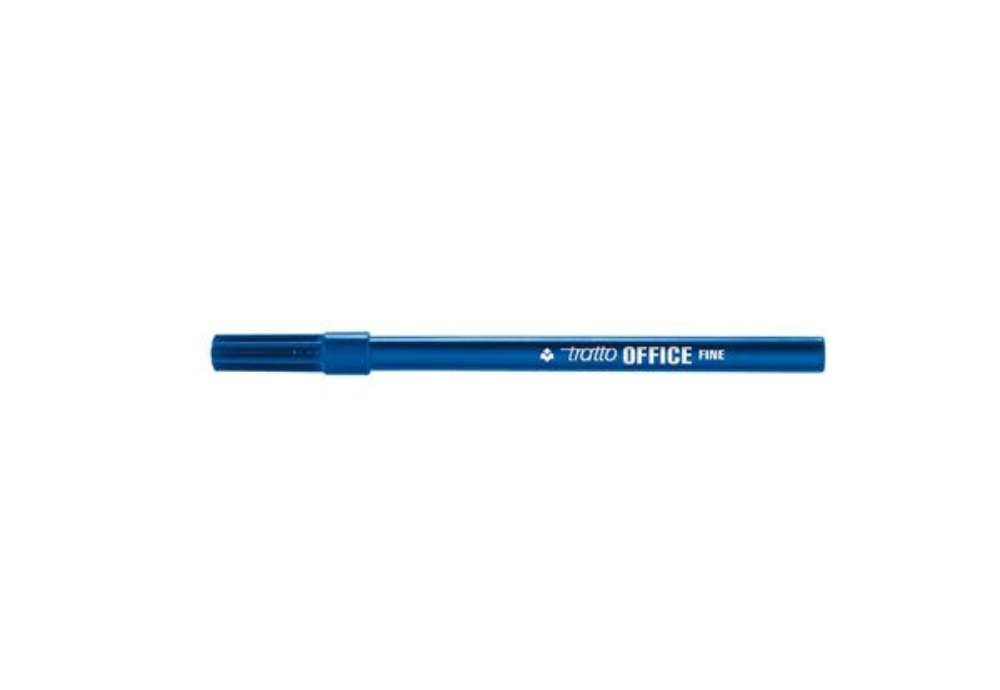 Immagine di Pennarelli Office - punta feltro - punta fine - tratto 0,7 mm - blu - Tratto - conf. 12 pezzi
