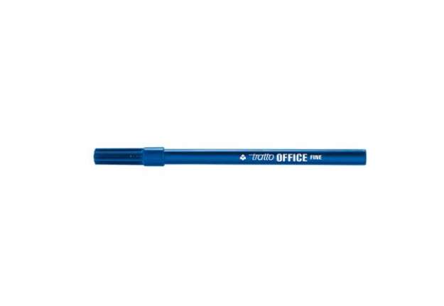 Immagine di Pennarelli Office - punta feltro - punta fine - tratto 0,7 mm - blu - Tratto - conf. 12 pezzi