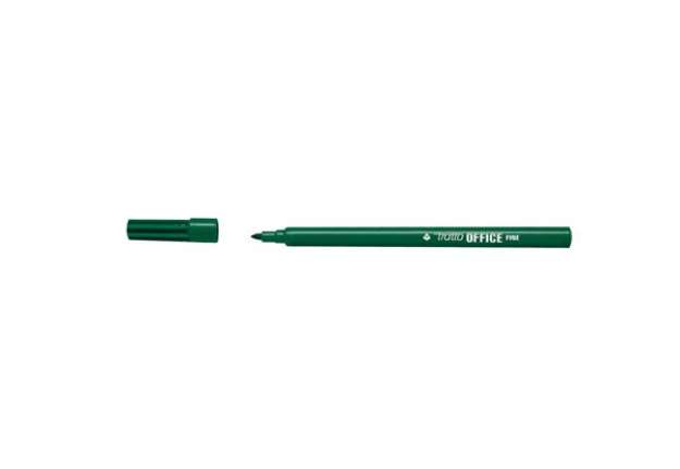 Immagine di Pennarelli Office - punta feltro - punta fine -  tratto 0,7 mm - verde - Tratto - conf. 12 pezzi