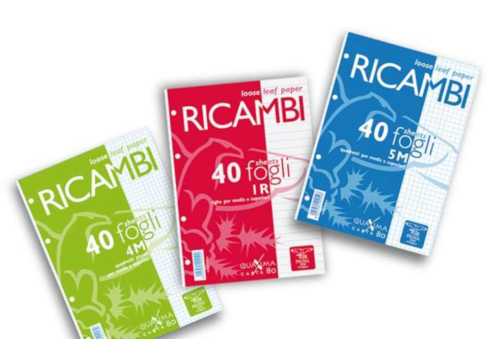 Immagine di Ricambi forati Quaxima - A5 - 5 mm - 80 gr - Pigna - conf. 40 pezzi