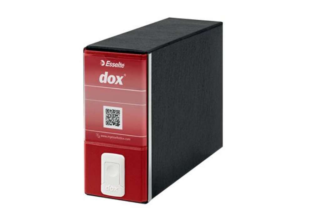 Immagine di Registratore Dox 3 - dorso 8 cm - memorandum 23 x 18 cm - rosso - Esselte Dox