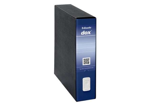 Immagine di Registratore Dox 9 - dorso 8 cm - 35 x 31,5 cm - blu - Esselte Dox