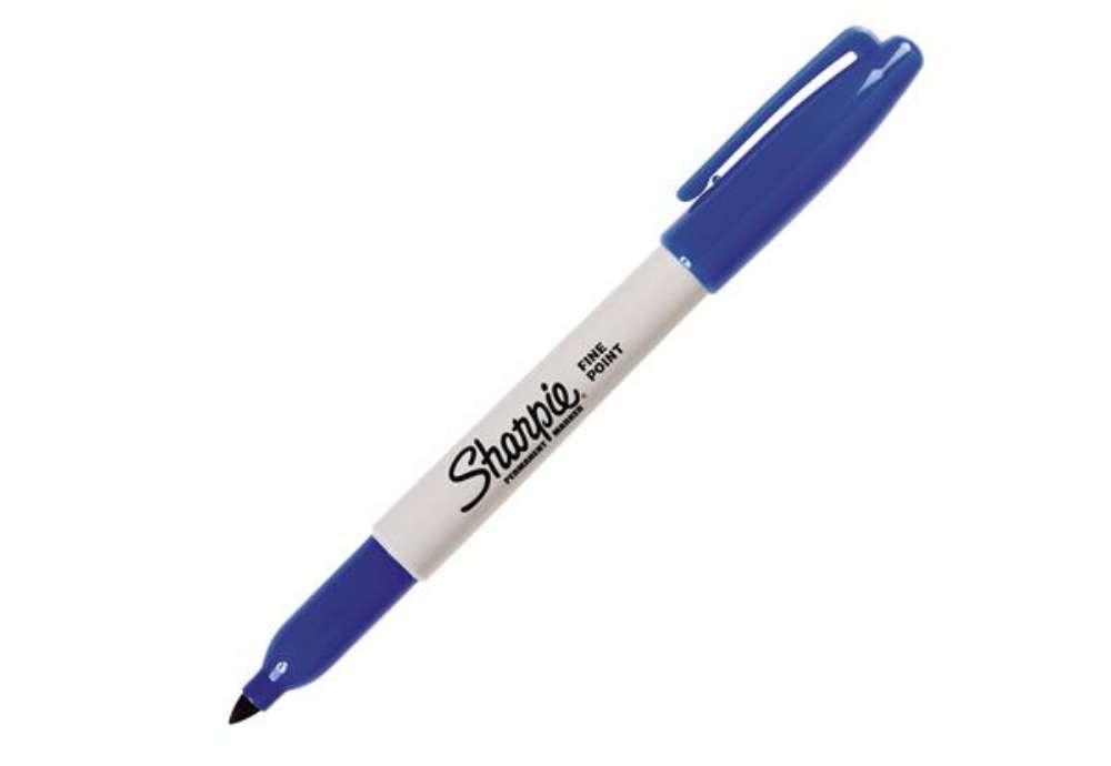 Immagine di Marcatore permanente - punta fine 1 mm - blu - Sharpie