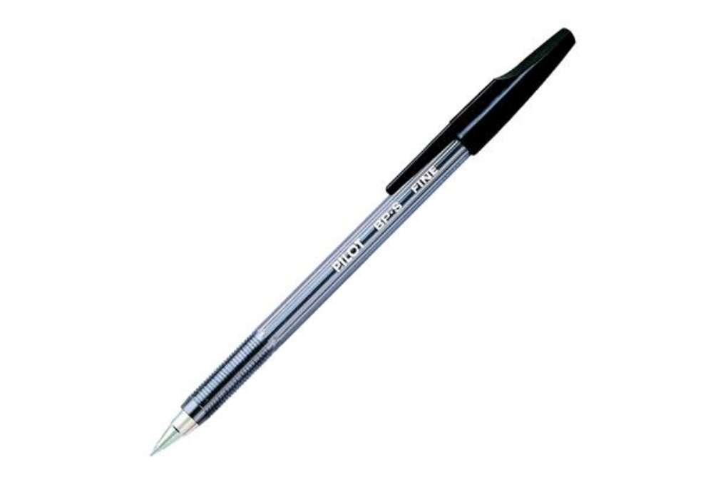 Immagine di Penna a sfera con cappuccio BP S - punta fine 0,7 mm - nero - Pilot